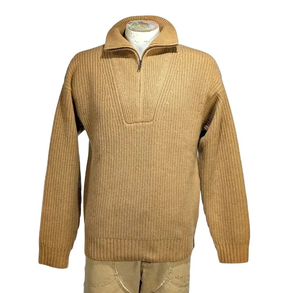 Todd Snyder Men's Cashmere Ribbed Quarter Zip Sweater Sz M NWT $898